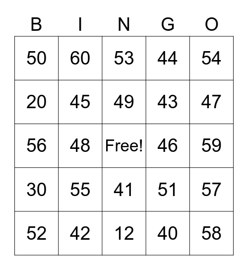 numbers-40-60-bingo-card