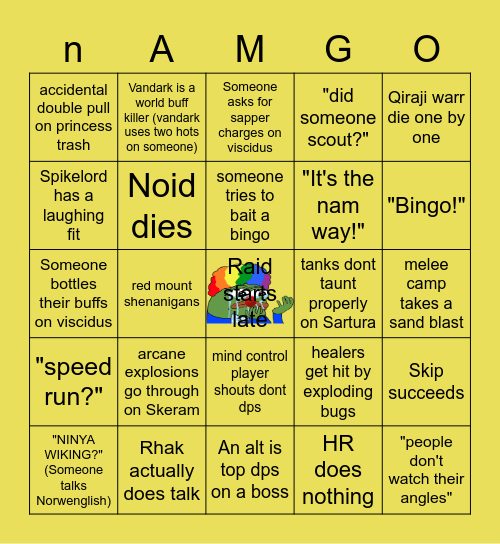 AQ40 Bingo Card