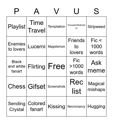 30 Days of Dorian! Bingo Card