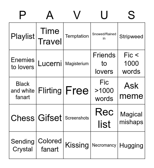 30 Days of Dorian! Bingo Card