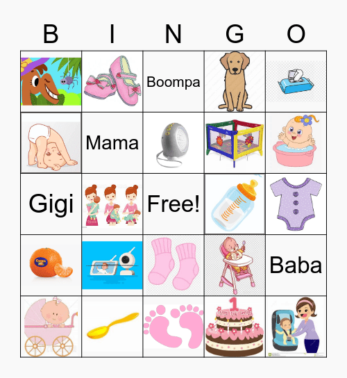 Faye's First Birthday! Bingo Card