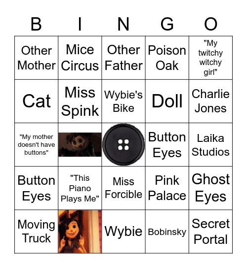 Coraline Bingo! Bingo Card