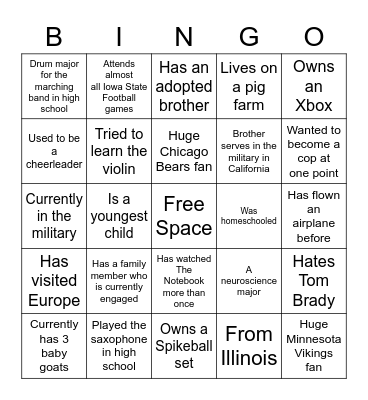 Cru Leadership Summit GTKY Bingo Card