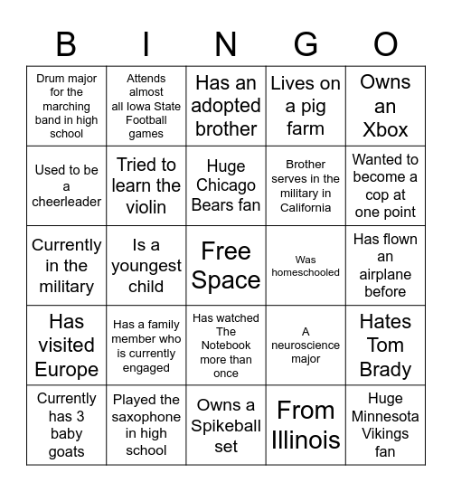 Cru Leadership Summit GTKY Bingo Card