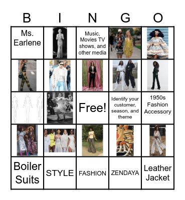 CGI FASHON BINGO Card