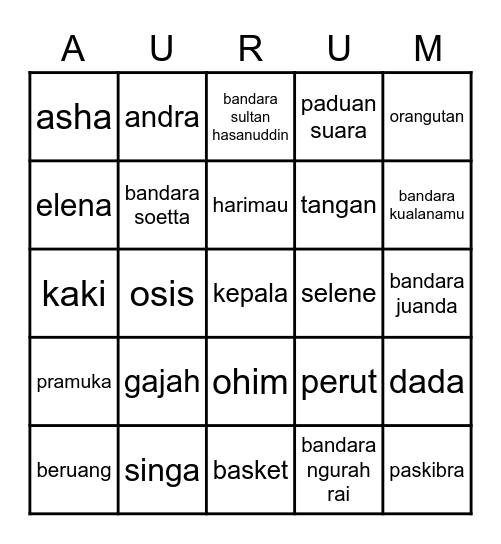 bingo berpola Bingo Card