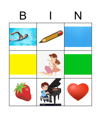 Mother´s day Bingo Card