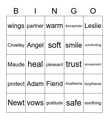 LOVE AND HOPE Bingo Card