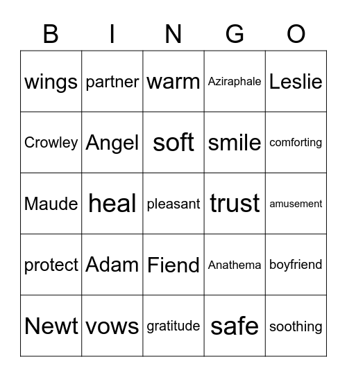 LOVE AND HOPE Bingo Card