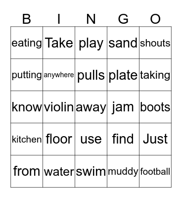 The Beach House (2) Bingo Card