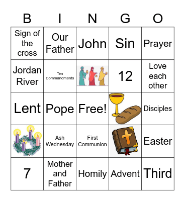 Religionaire Bingo Card