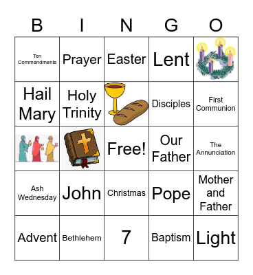 Religionaire Bingo Card