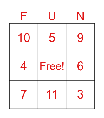 Star Wars Epic Challenge Bingo Card