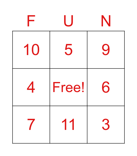 Star Wars Epic Challenge Bingo Card