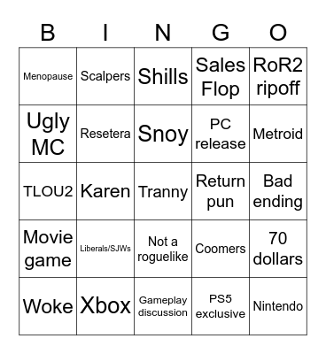 Returnal Thread Bingo Card