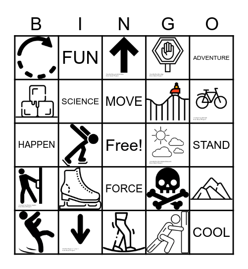 The Science of Fun Bingo Card