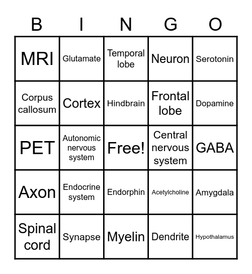 AP Psych BINGO Card