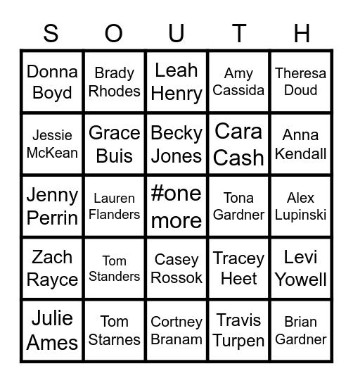 South Putnam Teacher Appreciation Week Bingo Card