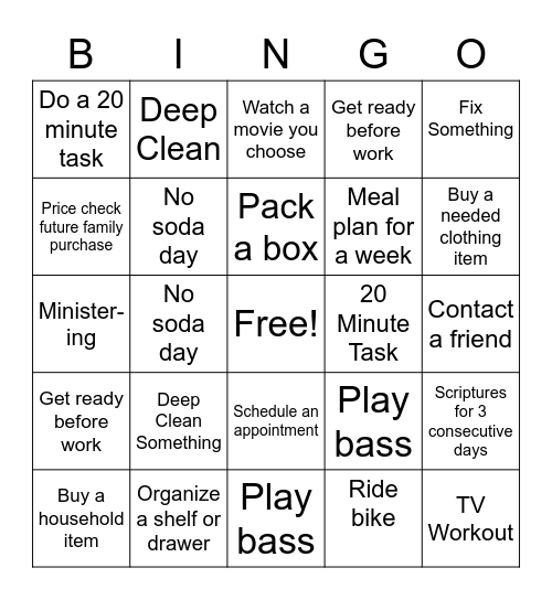 David BINGO!!! Bingo Card