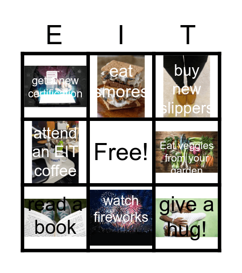 EIT BINGO Summer 2021 Bingo Card
