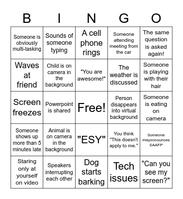 Teacher's Rock! Bingo Card