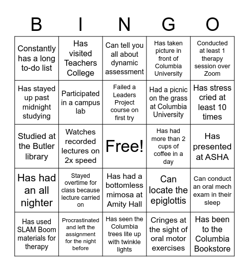 TC NSSLHA May 2021: Bingo TC Edition Bingo Card