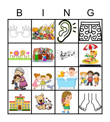 I'm thankful for ...... Bingo Card