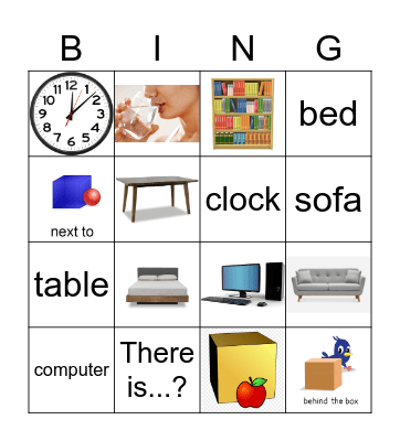 Things At Home Bingo Card