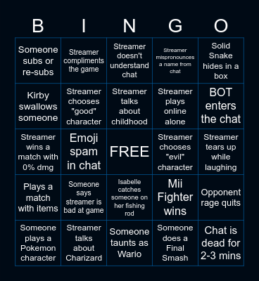 eratheBINGO Card