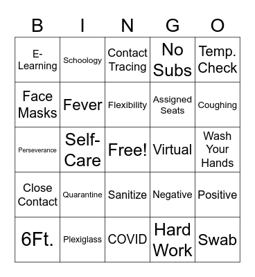 2020-2021 BINGO Card