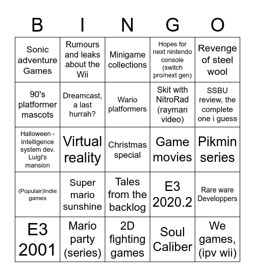Scott the Woz Season 5 Bingo Card