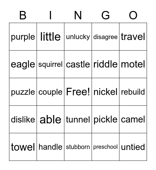 3-5/3 Bingo Card