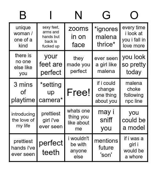 NMPLOL NPC LINE BINGO Card