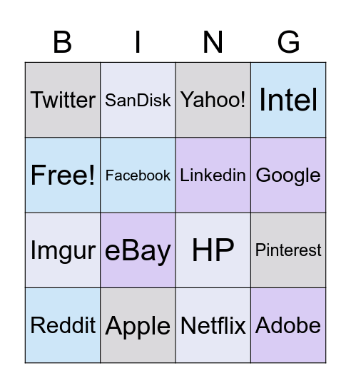 Silicon Valley Bingo! Bingo Card