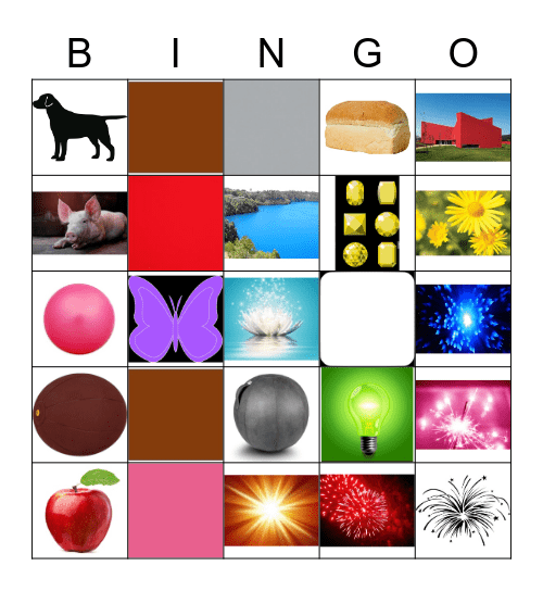 Colors - All week 2 Bingo Card