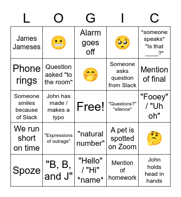 Covid Cohort Survived Logic Bingo Card