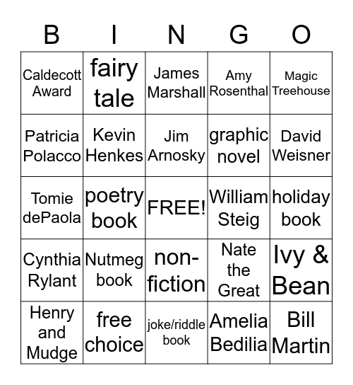 Media Bingo - Second Grade Bingo Card