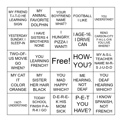 Level I End of Year Review Bingo Card