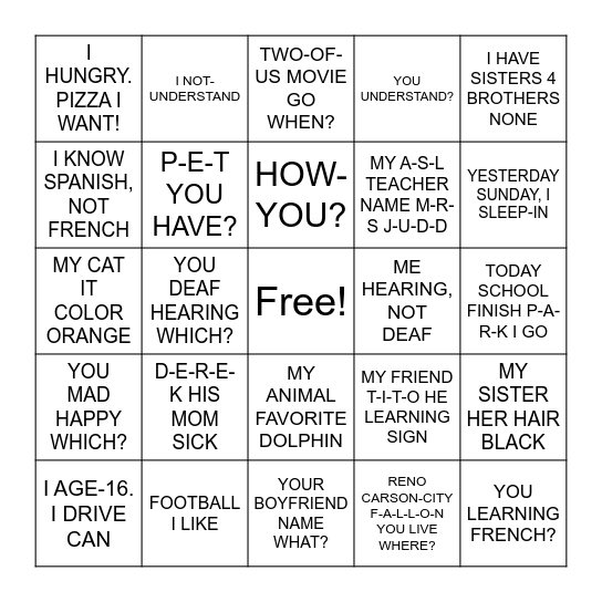 Level I End of Year Review Bingo Card