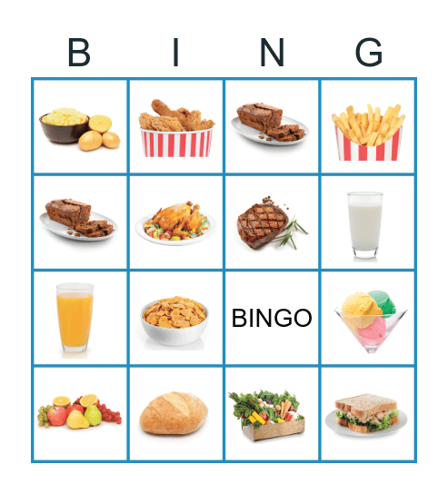 HUNGRY BINGO Card