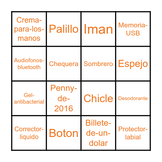 Cinco De Mayo Bingo Card