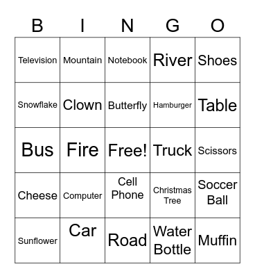 ESL BINGO Card