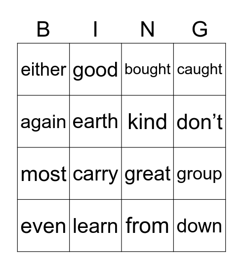 SIPPS REVIEW Bingo Card