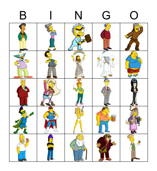 TSTO Bingo Card