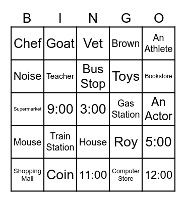 unit 4-6 bingo mlw2 Bingo Card