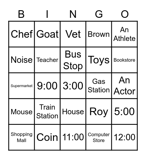 unit 4-6 bingo mlw2 Bingo Card