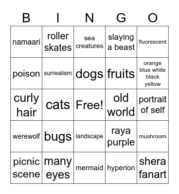 KC's May Bingo! Bingo Card