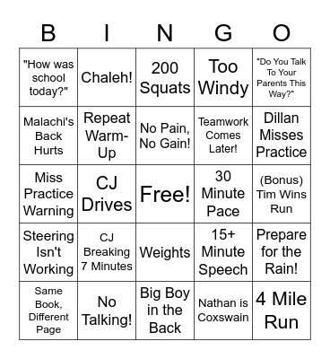 The Bingo Card