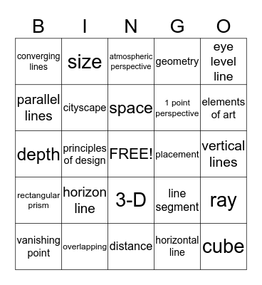 Perspective Bingo Card