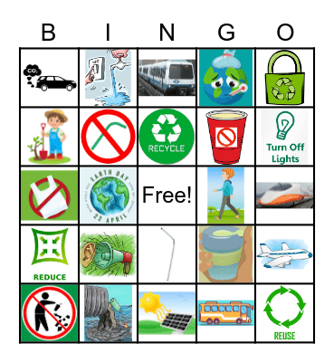 ECO-FRIENDLY Bingo Card